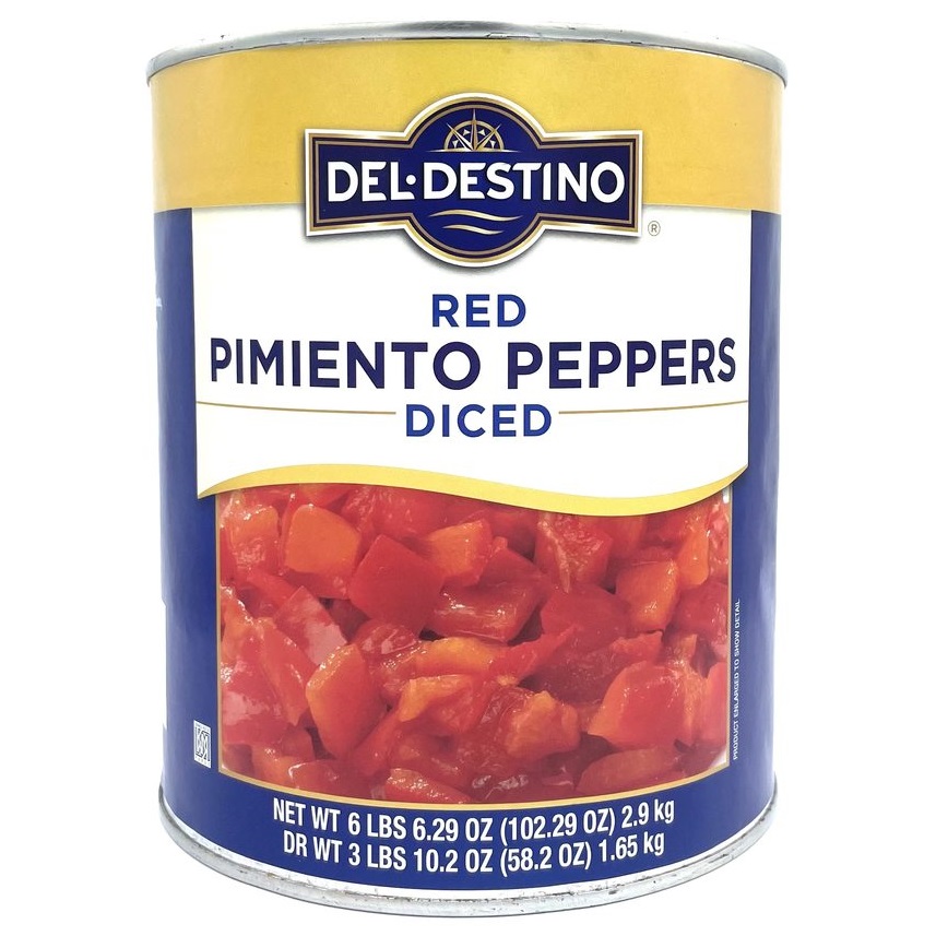 *Case* 6#10- Del Destino Red Peppers Diced 