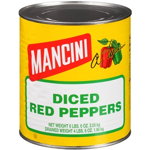 Can#10- Mancini Diced Red
Pepper [6=Case]