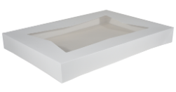 [24253] Full White Sheet Box 
Top W/Window (50)