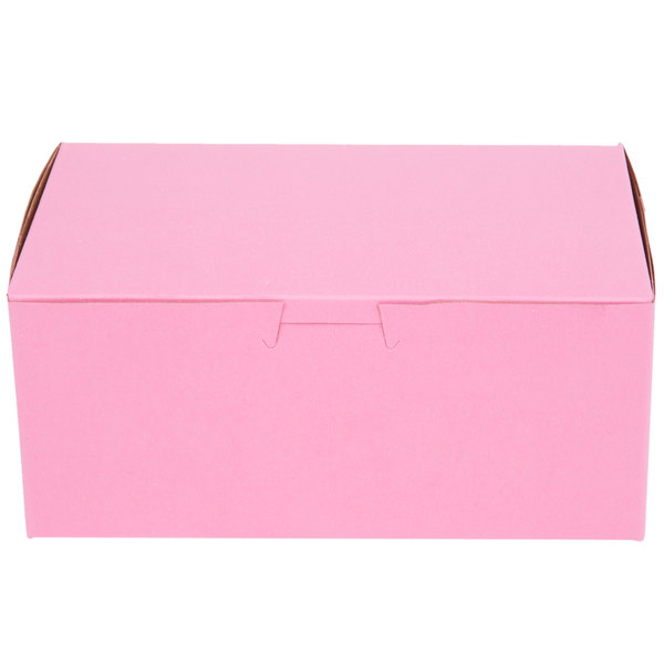 [0826]8*5*3.5 Pink Bakery Box(250)