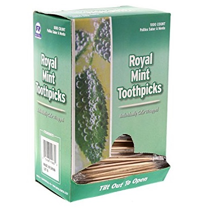 Individually Wrapped Mint
Toothpicks (1m) (15=Case)
