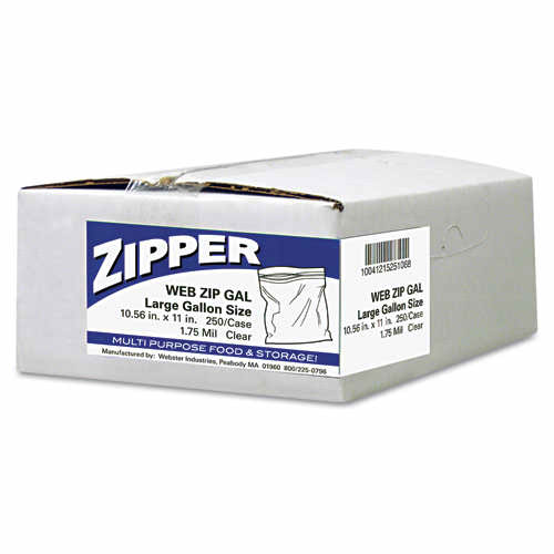 GRZIP-GAL- 10.5x11 - Zipper
Bag - Gallon (250)ZBG1011