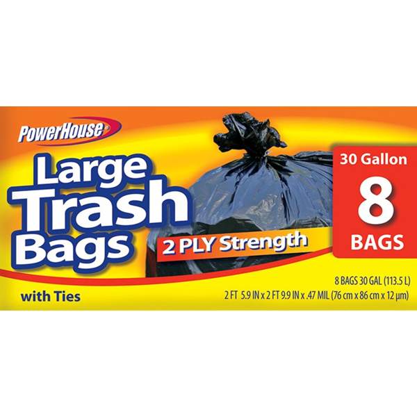 24/8 Powerhouse Trash Bag
30gl