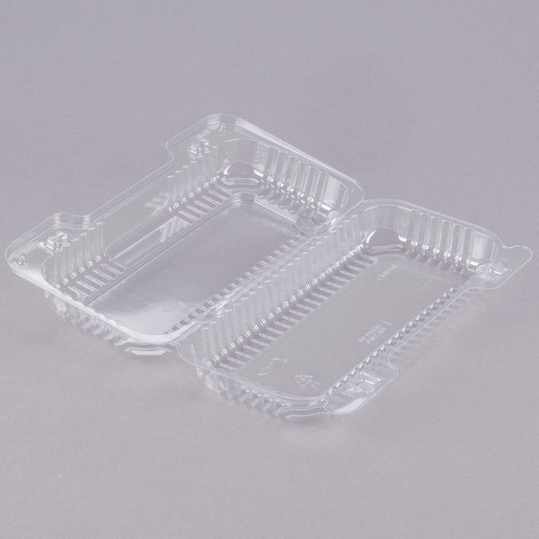 C18UT1 8X4 Small OPS 
Hinged Lid Container Clear
(250)