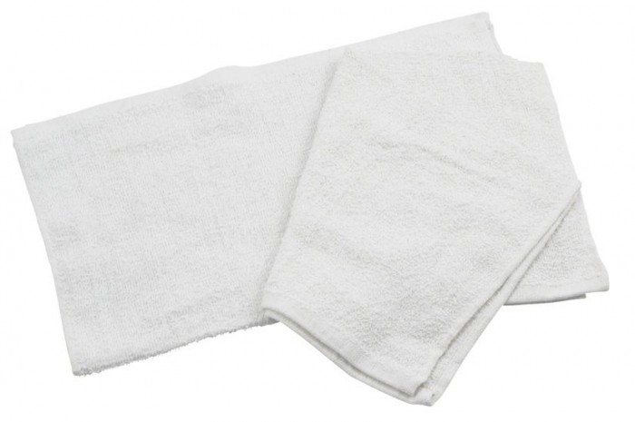 (1DZ) White Cotton Bar Towel 
BTW-30