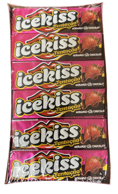 2036 12/29g Icekiss Hard Candy  Strawberry w/ Choc