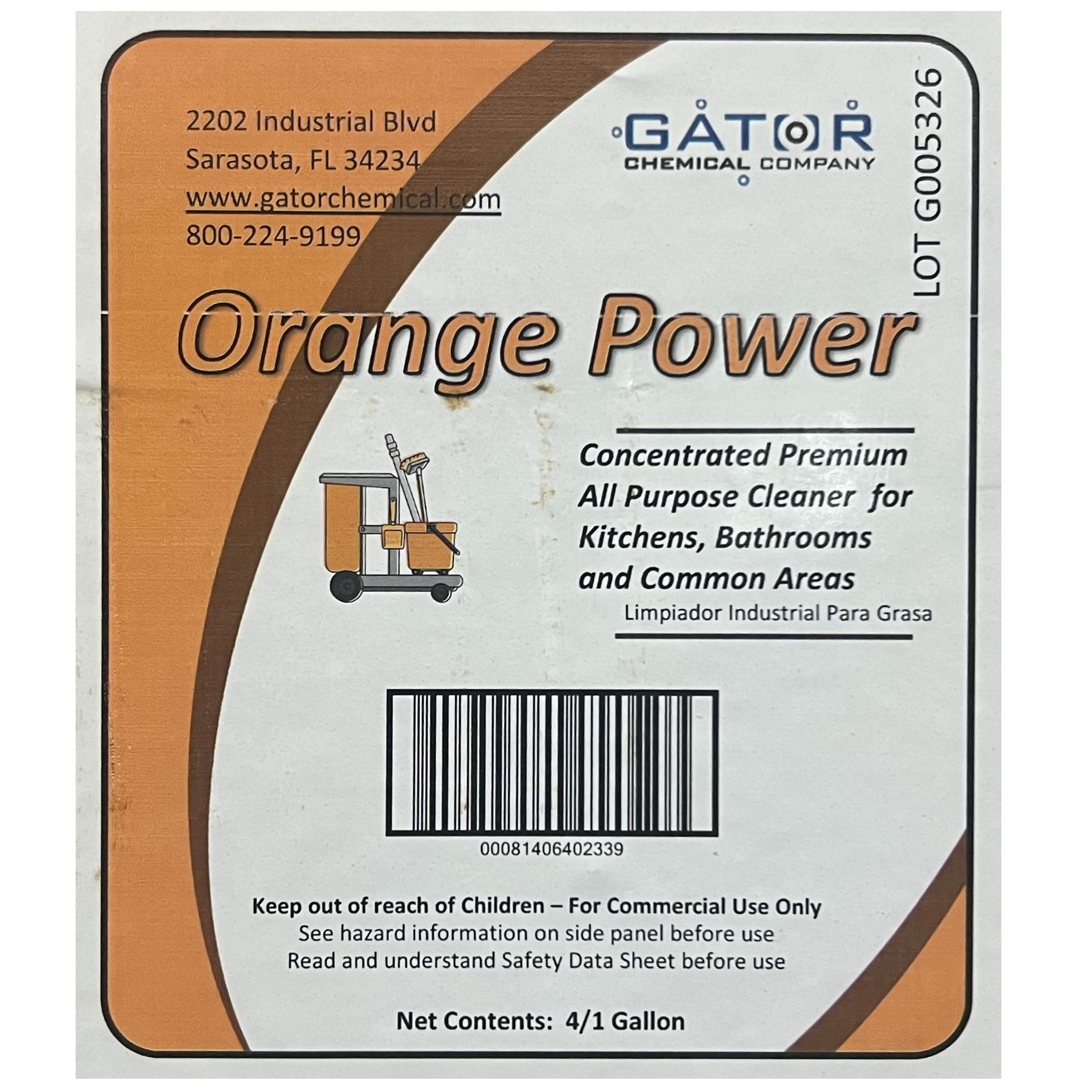 *Case* 4/1gl Orange Power  Concentrate