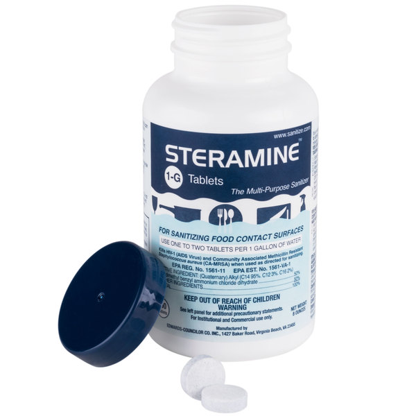 (1) 150 Steramine Tablets 6=cs