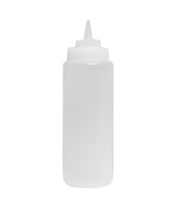 (1) 32oz Clear Squeeze Container