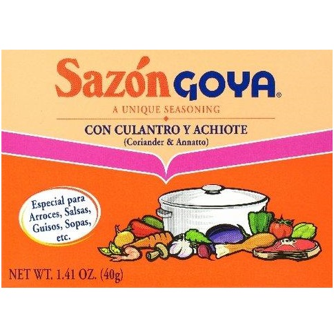 33/36 Goya Sazon C/Achiote *
Large Box*